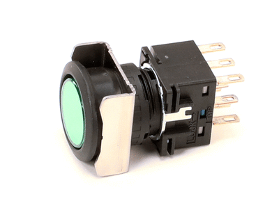 CHAMPION - MOYER DIEBEL 115616 SWITCH PWR MAINT. GRN PB 16MM DPDT FLSH