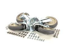 CRES COR 5518BK CASTER KIT-  5IN  DIA. PLATE  ADVANTAGE