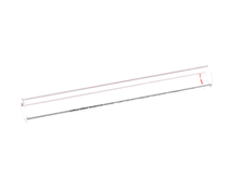 CROWN STEAM 9108-3 GAUGE GLASS 5/8 X 5.0