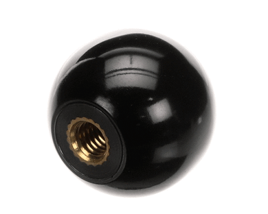 DOYON QUB600 KNOB BALL BLACK PHENOLIC