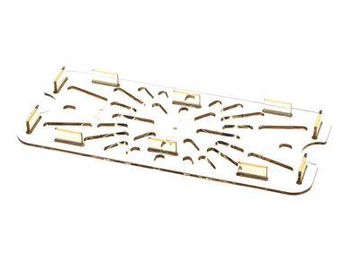 DUKE 156818 SHELF DRAIN 1/3 SIZE-AMBER 6-15/16 X 12-