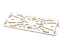 DUKE 156818 SHELF DRAIN 1/3 SIZE-AMBER 6-15/16 X 12-3/4 (6/B