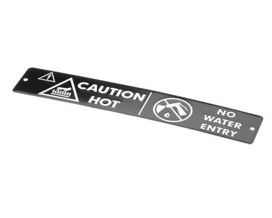 DUKE 175636 LABEL- CAUTION HOT 3/4IN HI