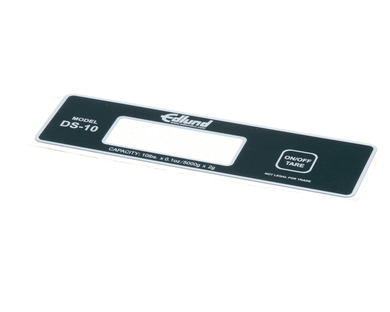 EDLUND D074B DECAL  DS-10 SWITCH PAD BONSO