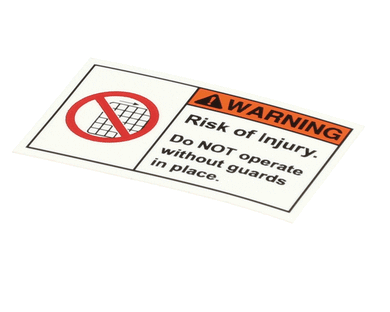 EDLUND L316 LABEL  WARNING  1.25 X 2.5 (VM