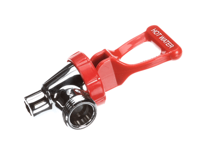 FETCO 1071.00011.00 FAUCET  COMPLETE W/RED HANDLE