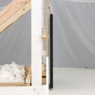 GLASTENDER 06001505 BLACK VINYL CLAD DOOR  LOW PR