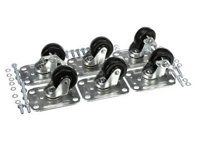 GLASTENDER C-6X2 CASTER 2-1/2IN  H SET OF SIX