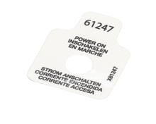 GRINDMASTER CECILWARE 61247 LABEL  POWER ON LIGHT PIC
