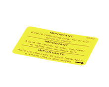 GRINDMASTER CECILWARE 85372 DECAL  875 FLIP TO CLEAN OUT