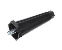 GRINDMASTER CECILWARE A545-004 LEG 4 BLACK PLASTIC HEX TOE