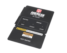 GRINDMASTER CECILWARE A546-020 DECAL  CONTROL PANEL P300
