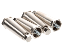 GRINDMASTER CECILWARE W0890220 LEG KIT  SET OF 4 ADJ CHRM PLT
