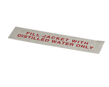 GROEN Z026450 LABEL  DISTILLED WATER