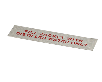 GROEN Z026450 LABEL  DISTILLED WATER