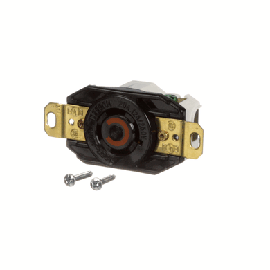 HUBBELL LIGHTING 2410 3P 4W 20A BLK NYLON RECEPTACLE
