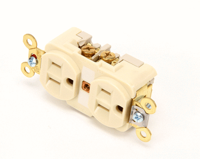 HUBBELL LIGHTING 5262I RECEPT  15AMP  125V