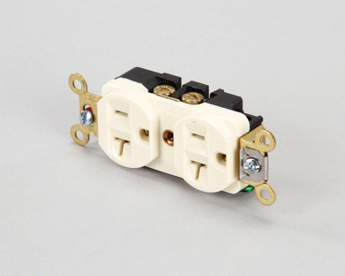 HUBBELL LIGHTING 5352AI DUPLEX RCPT IVORY 20A 125V