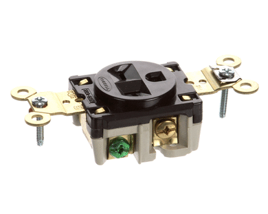 HUBBELL LIGHTING 5461 SGL WALL RECEPTACLE WDYRC