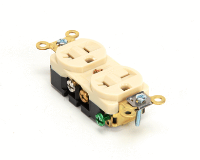HUBBELL LIGHTING 5492I DUPLEX RECPTACLE 20A IVORY
