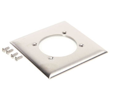 HUBBELL LIGHTING SS701 SS WALL PLATE 2 GANG SGL RECPT