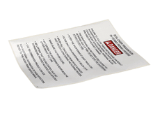 HENNY PENNY 37332 LABEL-BOILOVER PREVENTION  GM