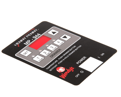 HENNY PENNY 51464 DECAL MP-944 CONTROL WENDYS