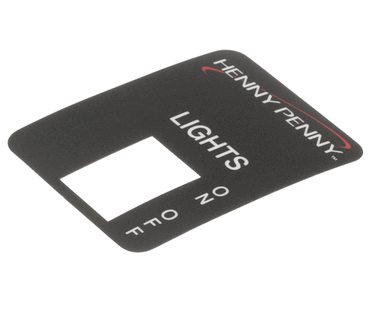 HENNY PENNY 59305 LABEL - LIGHTS W/O PRB