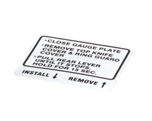 HOBART 00-914681 LABEL  INSTRUCTION