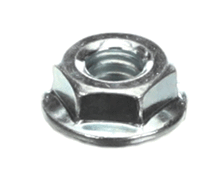 HUSSMANN E314502 1/4-20 WIZ-LOCK FLANGE NUT ZP
