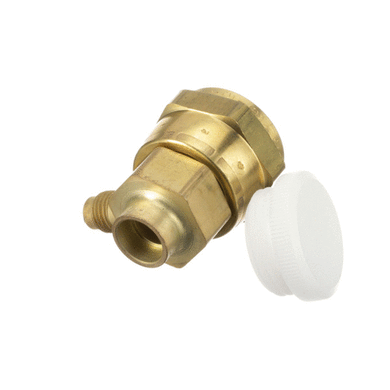 ICE O MATIC 9091001-10 COUPLING HALF W/VALVE 1/2