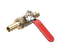 LANCER MTLB-6 BRASS BALL VALVE 3/8 BARB LOW