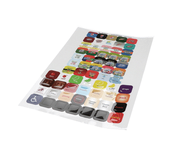 MULTIPLEX 020003896 LABEL SHEET VARIETY VALVE/ FLAVOR