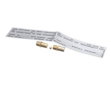 MIDDLEBY 61296 KIT NATURAL GAS TO LIQUID PROPANE PS670