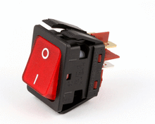 MAGIKITCHN 60142401 SWITCH ROCKER 2PDT W/LAMP 120V RED