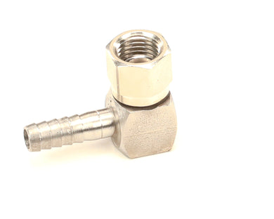 MULTIPLEX 7052 ELBOW 1/4 SW NUT X 1/4 BARB SS