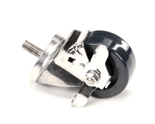 POWER SOAK 32545 CASTER 3 SS WITH BRAKE BLUE URETH