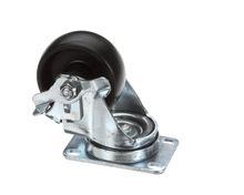 RANDELL HD CST1202 CASTER  3 X 1-1/4 POLYOLEFIN SWIVEL W/BR