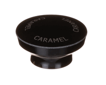 SERVER PRODUCTS 82023-024 BLACK KNOB, ENGRAVED CARAMEL