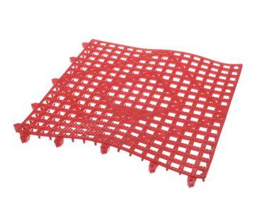 SAN JAMAR VM5280RD VERSA-MAT 1'X1' BAR MAT  RED C&C