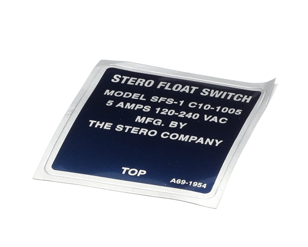 STERO DISHWASHER PARTS A69-1954