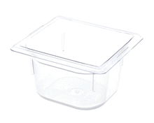 SILVER KING 43581 PAN 1/6 SIZE 4 IN DEEP PLASTIC
