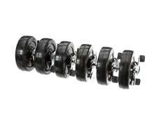 TRAULSEN CK21 KIT SIX 6 INCH STEM CASTERS