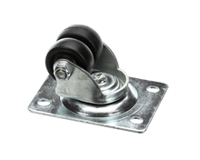 TRUE 830268 CASTER 1-1/2 DUAL WHEEL W/PLATE W/O BRAK