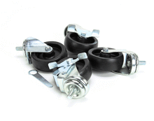 TRUE 830277 CASTER 4 SET/4 1/2 X 13 X 1 STEM