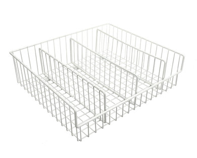 TRUE 832056 NOVELTY BASKET ASSY SMALL WHT 19 1/4 X 1