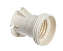 TRUE 960641 LAMPHOLDER  MOLDED E26 WHT W/ PUSH WIRE