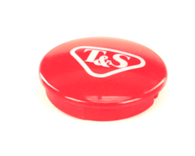 T&S BRASS 001193-19NS SNAP-IN INDEX BUTTON, RED (T&S LOGO)