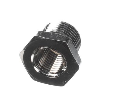 T&S BRASS 001904-25 3/8NPT X 1/4NPT HEX BUSHING (ROUGH CHROM