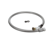 T&S BRASS B-0040-H2A HOSE  40 FLEXIBLE STAINLESS STEEL  LESS